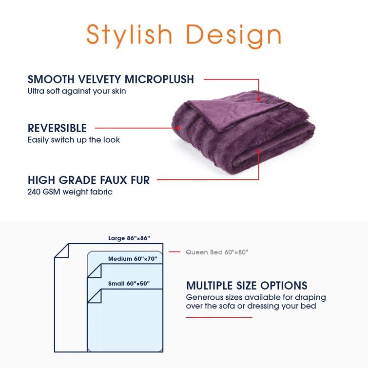 Cheer Collection Plain Weave / Muslin Throw Blanket