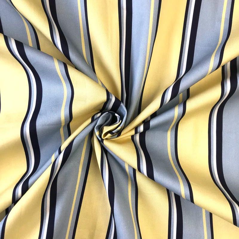 Gino Stripe Cotton Tailored Bed Skirt