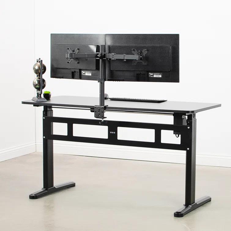 Vivo VIVO 55" x 24" Electric Sit Stand Desk, Height Adjustable Workstation (E155TB series)