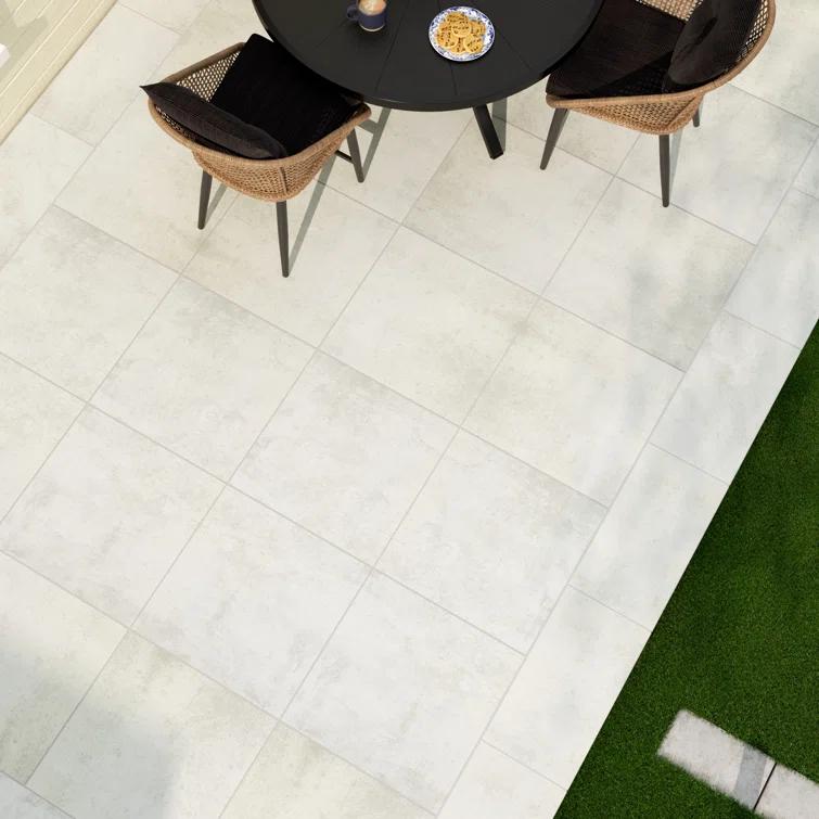 Ackland Modan 24 in. x 24 in. x 0.79 in. Matte Porcelain Stone Look Paver (4 sq. ft./unit, 2 Pieces)