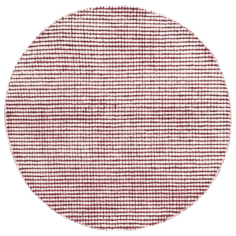 Latitude Run® Abstract Hand Tufted Wool Checkered Rug