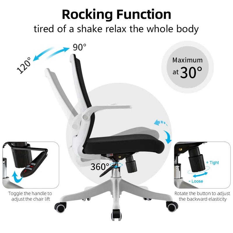 Sihoo Sihoo Ergonomic Office Chair with Flip-Up Armrests for Small Spaces, Mesh Conference Chair