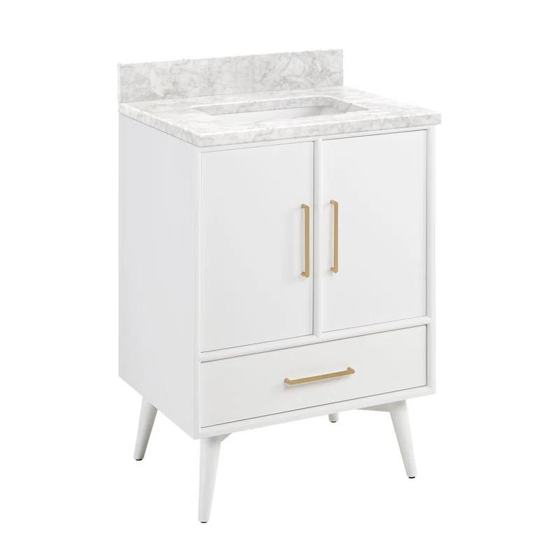 Signature Hardware 24" Novak Single Bathroom Vanity Set with Rectangular Undermount Sink