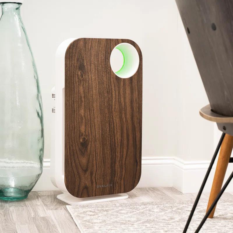 OVAL AIR 3-Stage H13 True HEPA 5-in-1 Air Purifier reduces Allergies, Asthma, Pets, Odor, Smoke