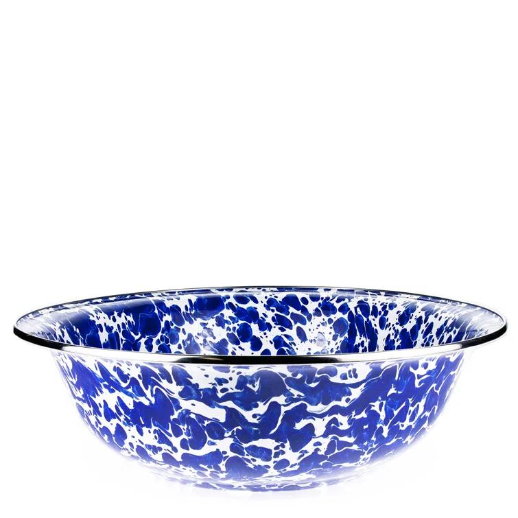 Golden Rabbit Golden Rabbit Swirl Enamelware Serving Bowl