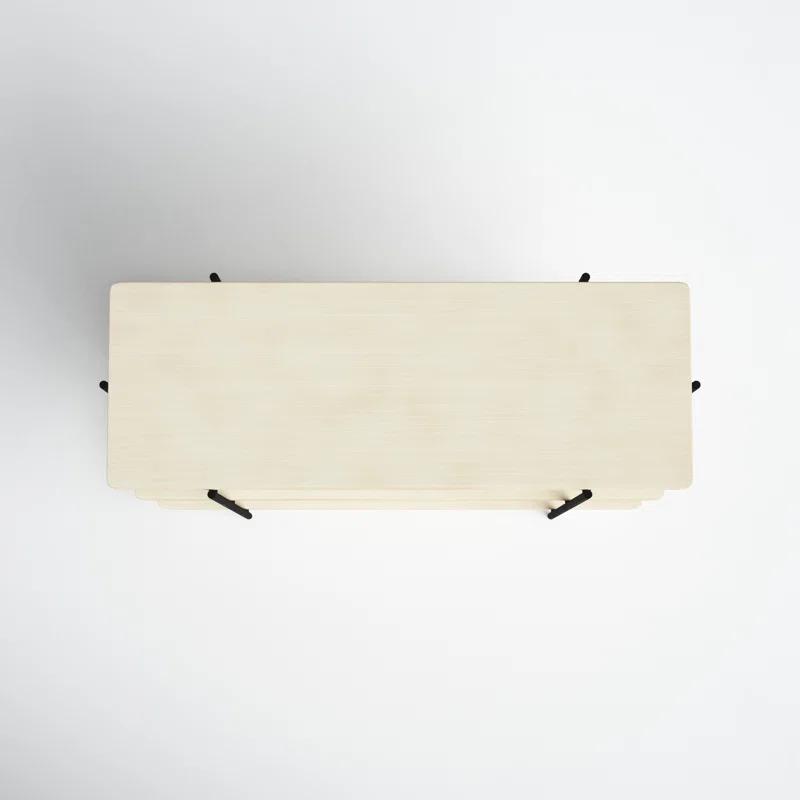 Wood And Metal Console Table