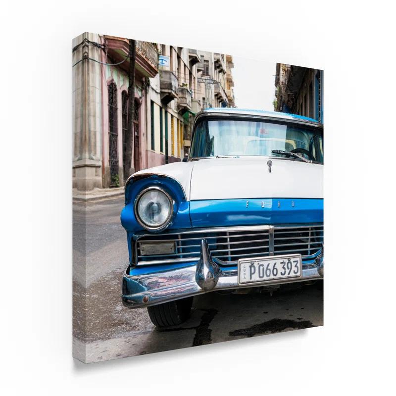 Trademark Fine Art Philippe Hugonnard " Old Ford Blue Car " by Philippe Hugonnard