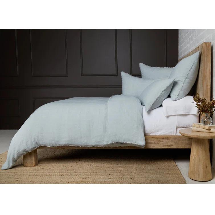Logan Linen Sham by Pom Pom at Home - Navy / Standard