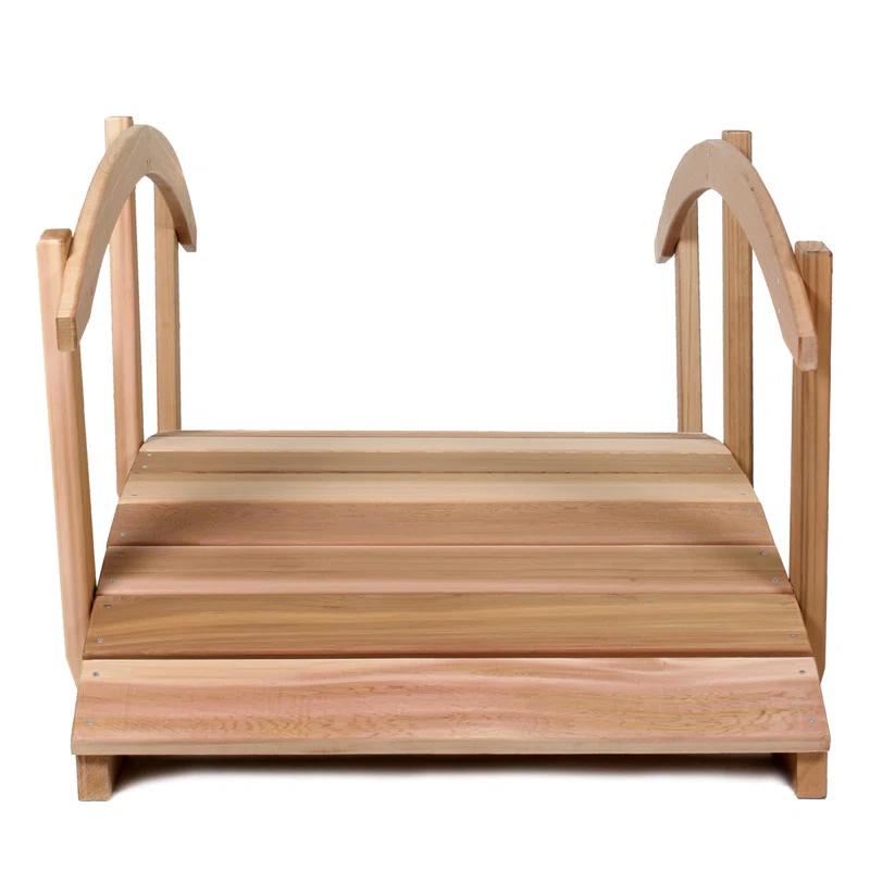 All Things Cedar Garden Bridge with Side Rails