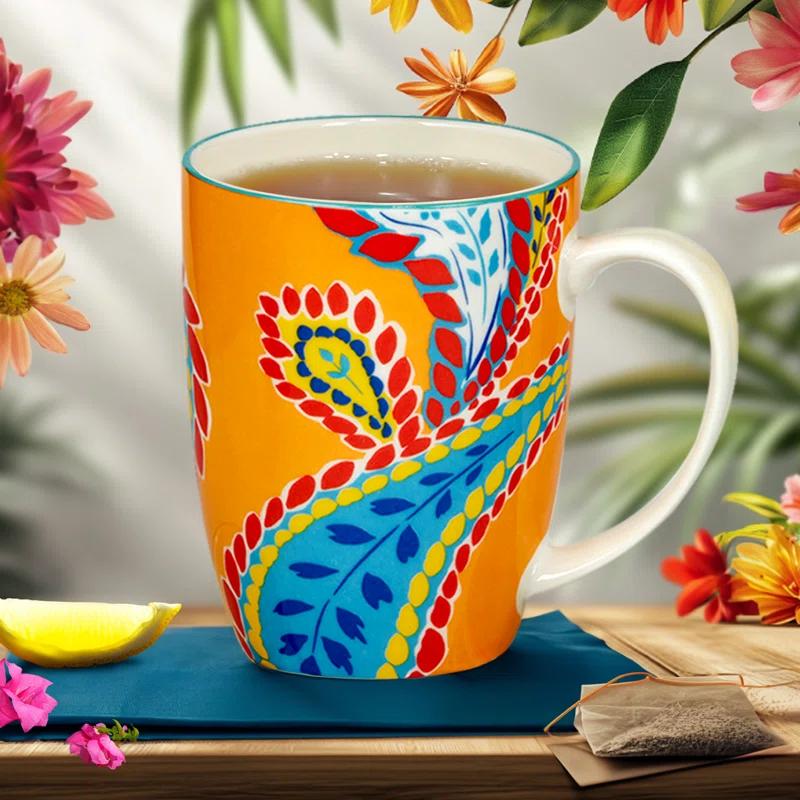 Certified International Certified International Damask Floral Set Of 6 Mugs 6 Asst