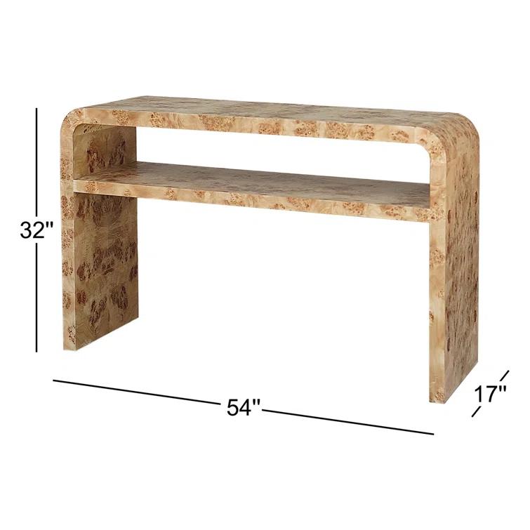 Worlds Away Marshall 54'' Solid Wood Console Table