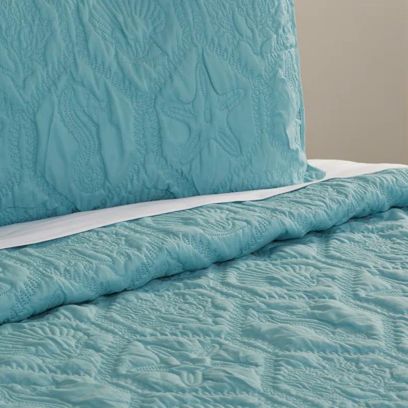 VCNY Shore 3-Piece Embossed Quilt Set & Reviews | Wayfair
