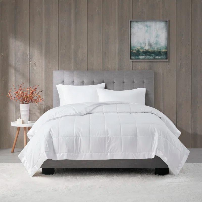 Madison Park Lightweight Down Alternative Blanket with Satin Trim