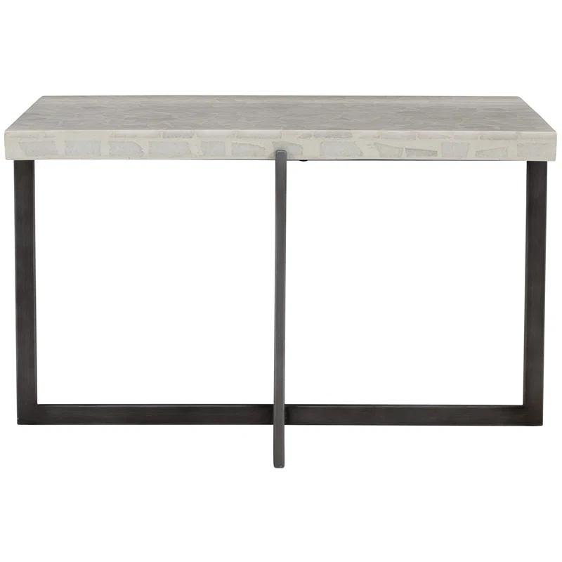 Stillwater Rectangular Concrete Outdoor Coffee Table