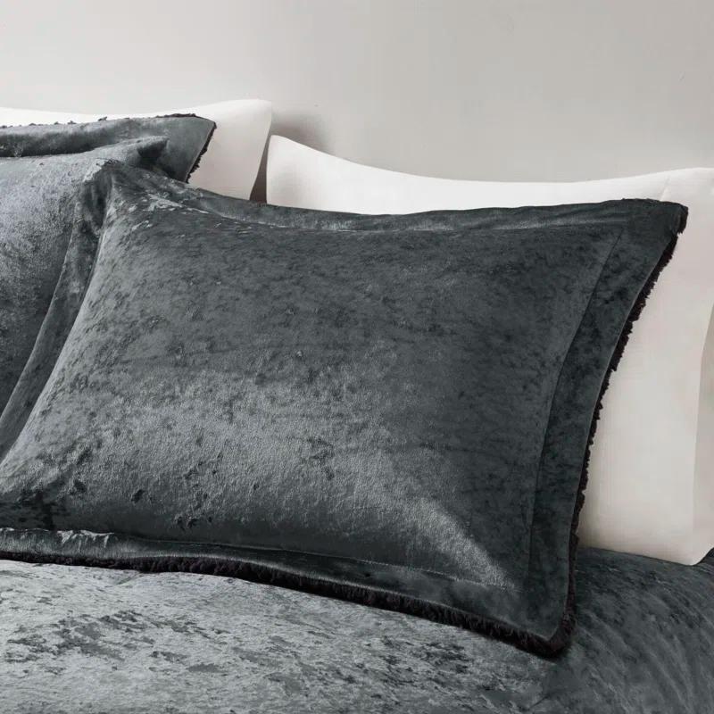 Intelligent Design Mira Crushed Velvet Sherpa Reversible Comforter Set