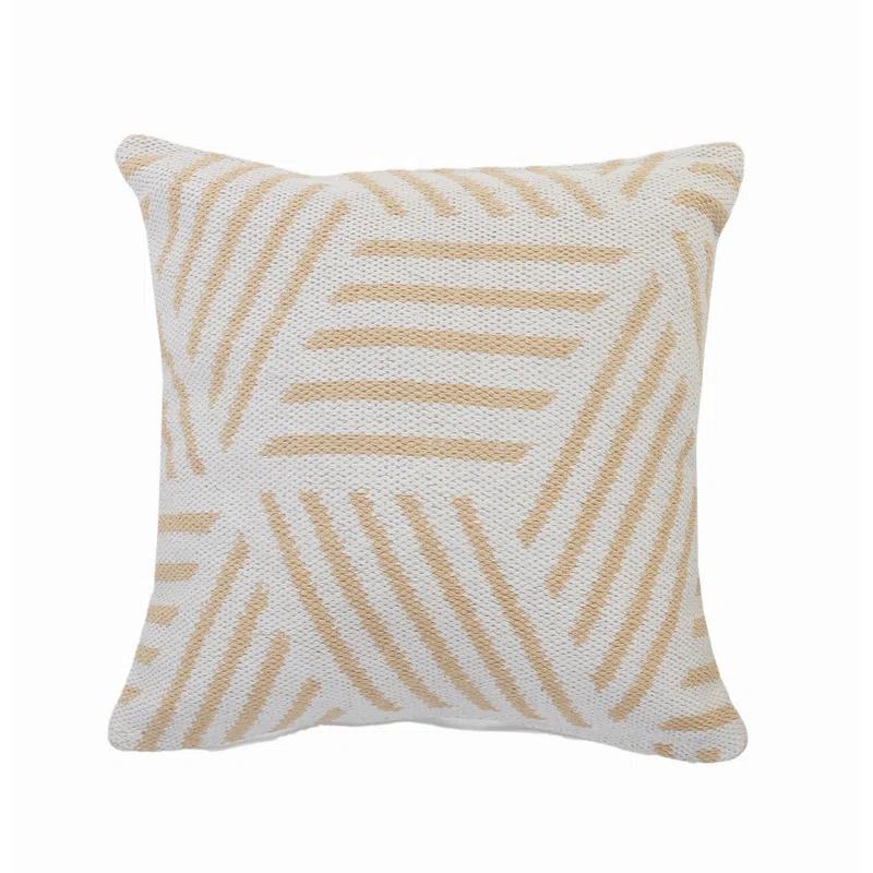 Evette Rios Throw Pillow Geometric Cotton Throw Pillow