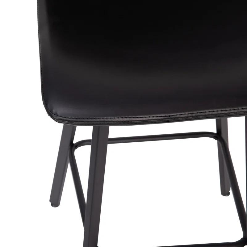 Taylor & Logan Brandy Upholstered Counter Stool with Metal Frame (Set of 2)