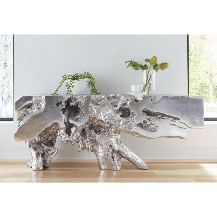 Phillips Collection Cast Naturals Freeform Console Table