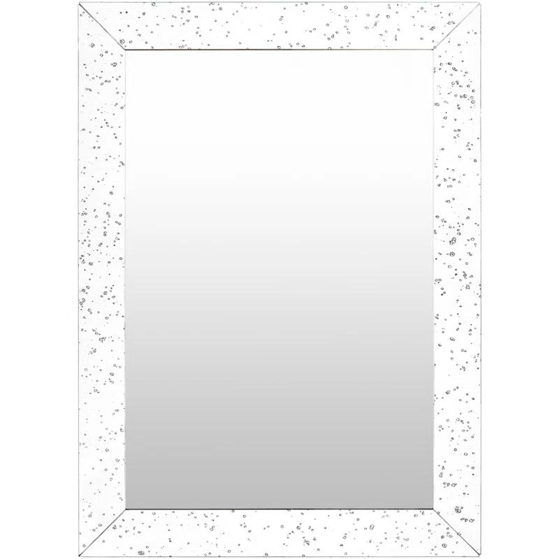 Latitude Run® Crystalline Mirror Flat Wall Mirror