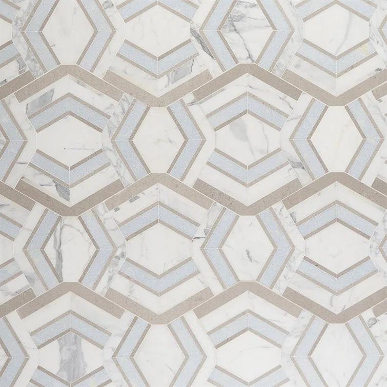 Bond Tile Tenor Marble Random Mosaic Wall & Floor Tile