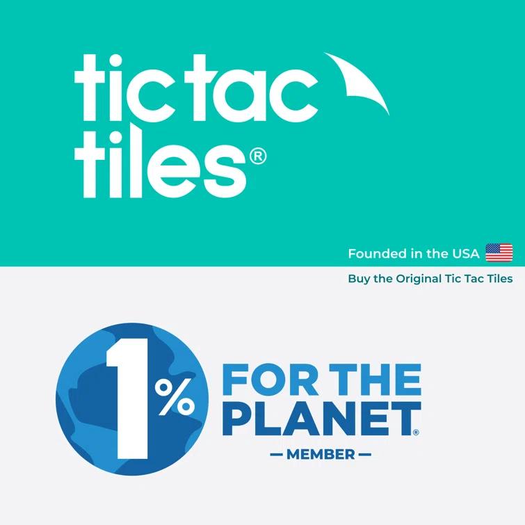 Tic Tac Tiles 12" x 12" PVC Peel and Stick Subway Tile
