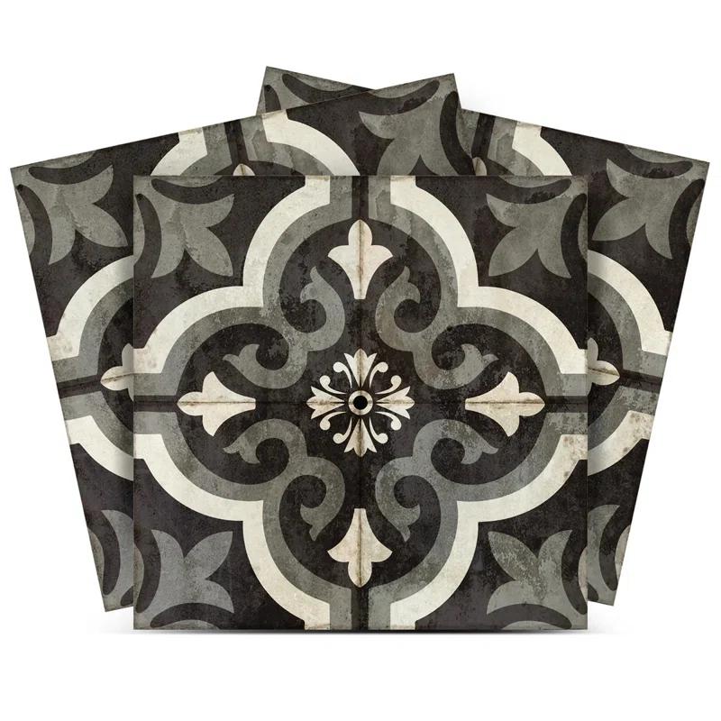 5'' W x 5'' L Vinyl Peel and Stick Mosaic Tile (Set of 24)