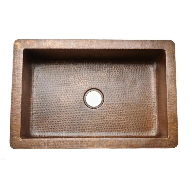 Premier Copper Products 33'' L Kitchen Sink KASB33229