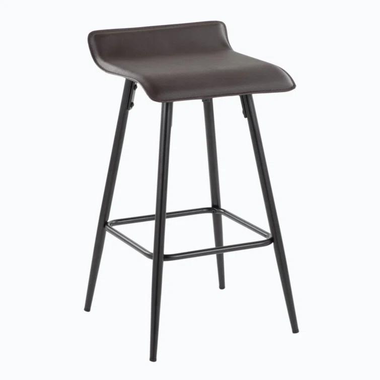 Wenty Upholstered Counter Stool with Metal Frame (Set of 2)
