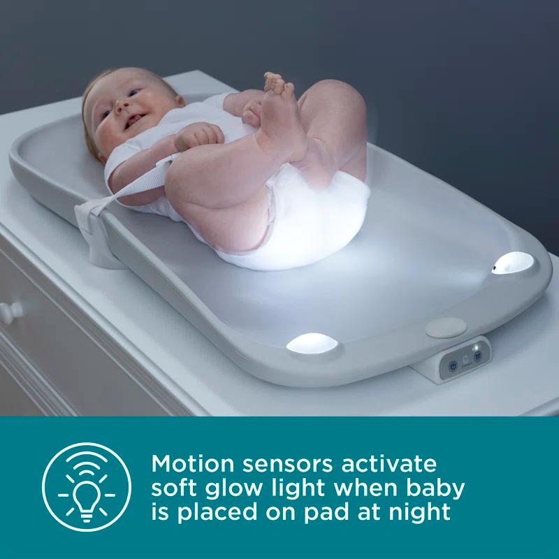 Contours Glow Motion Sensing Waterproof Light-Up Changing Pad for Dresser or Changing Table