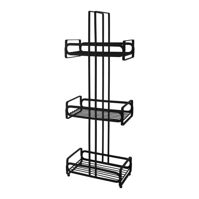 Elle Decor Noir 3 Tier Spa Tower in Black