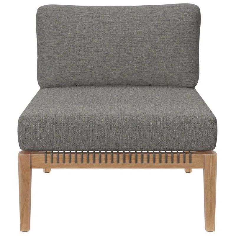 Modway Modway Clearwater Outdoor Patio Teak Wood 6-Piece Sectional Sofa
