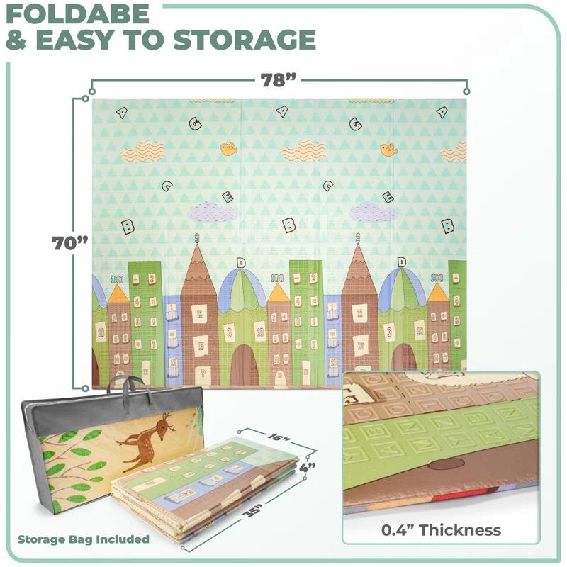 Sorbus Sorbus 78" Charming Neighborhood Kids Foam Mat