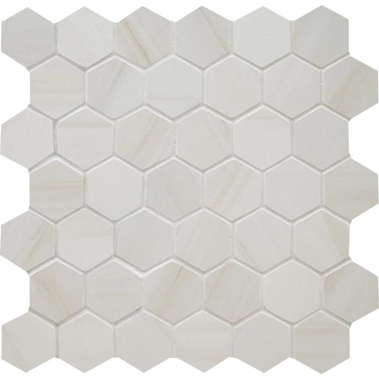 Ardena 12 in. x 12 in. Matte Porcelain Mosaic Floor and Wall Tile