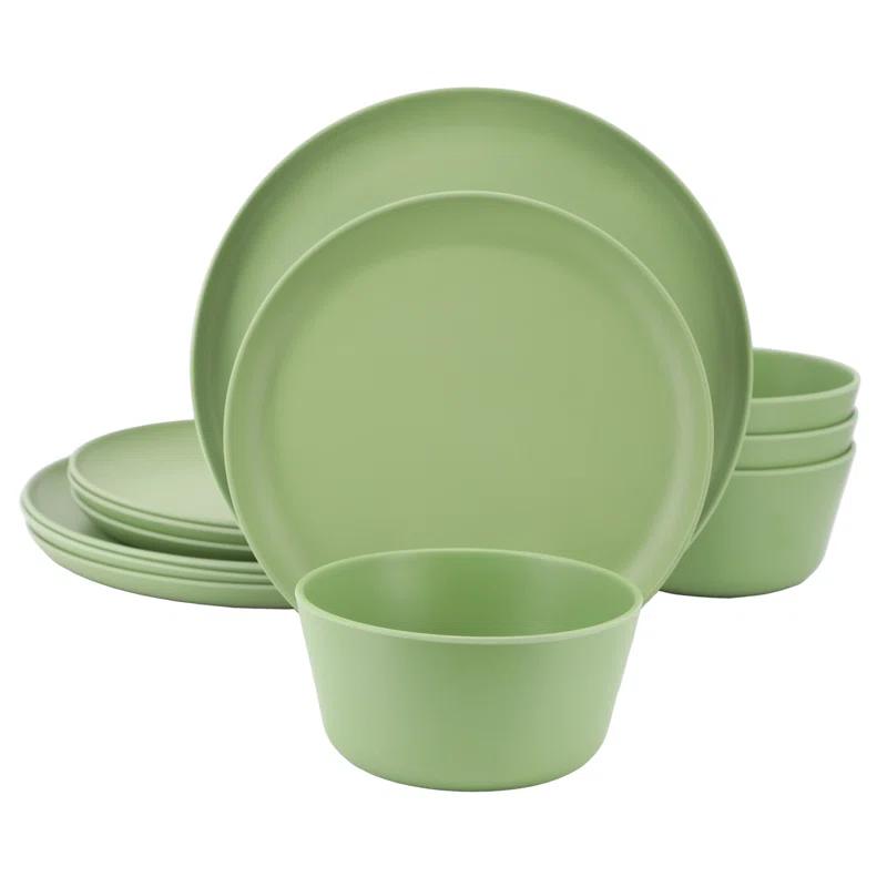 Gibson Home Gibson Home Fairhope 12 Piece Melamine Dinnerware Set