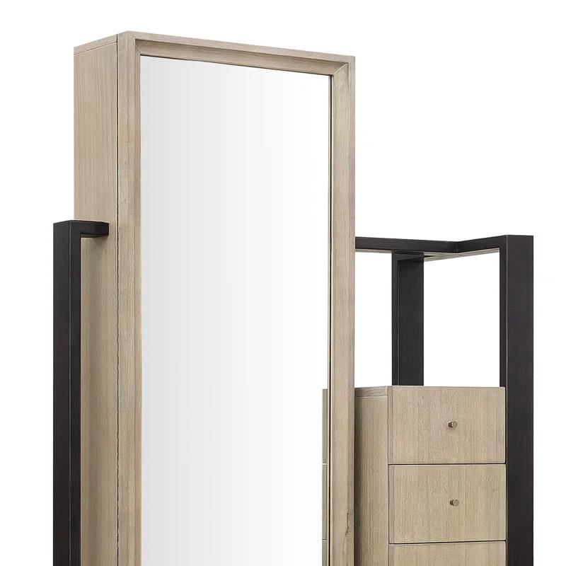 Pulaski Furniture Mirror Semanier With 7 Storage Drawers