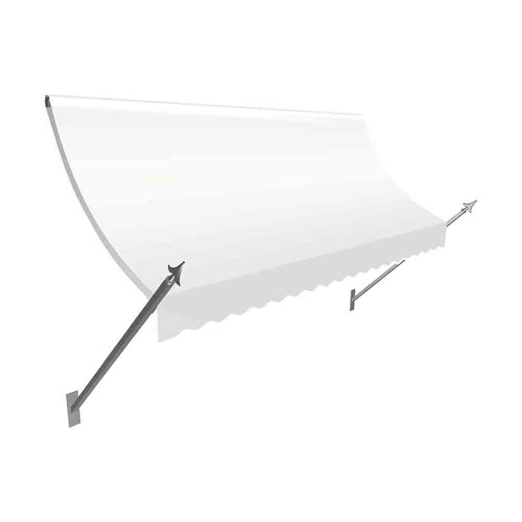 Awntech Awntech New Orleans Acrylic Fabric Fixed Awning with Iron Spear Arms
