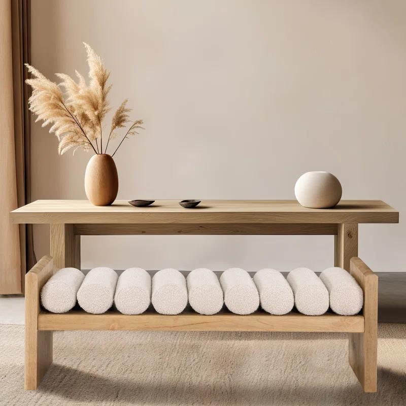 Reeves Boucle Wood Bench