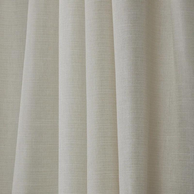 Nicole Miller Nicole Miller Faux Linen Slub Textured Hidden Tab/Rod Pocket Top Light Filtering Curtain Panel Pair (Set of 2)