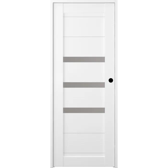 Belldinni Dora DIY-FRIENDLY Paneled Prefinished Wood and Glass Composite Single Prehung Door