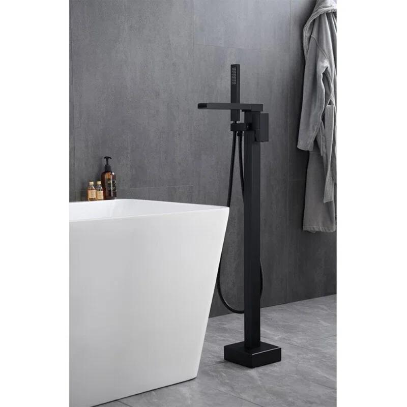 Floor Tub Filler with Diverter