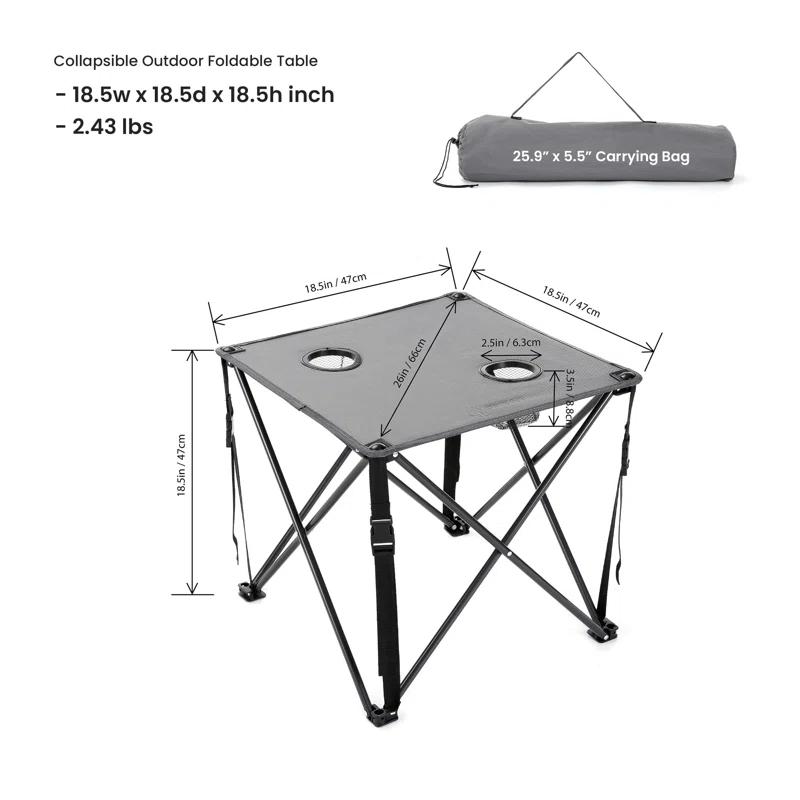 ARROWHEAD Outdoor Folding Camping Table & Reviews | Wayfair