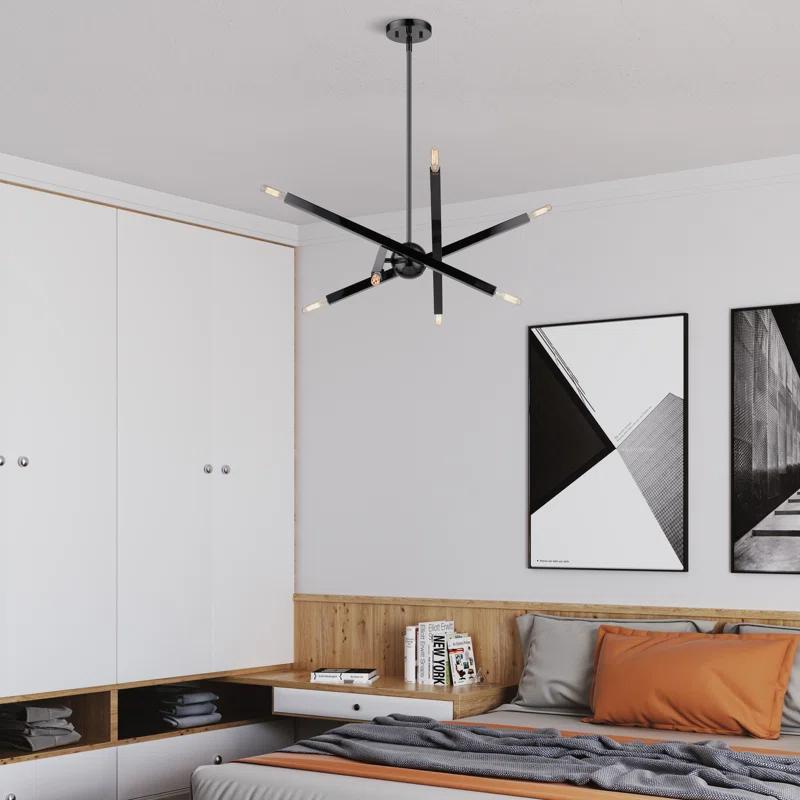 Mercury Row® Lydia 8 - Light Dimmable Modern Linear Chandelier