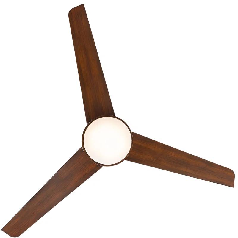 54" Mod 3 - Blade Outdoor/Indoor Smart Ceiling Fan with Remote Control and Dimmable LED Light Kit Included, Works With Google Assistant, Amazon Alexa, iOS And Android APP