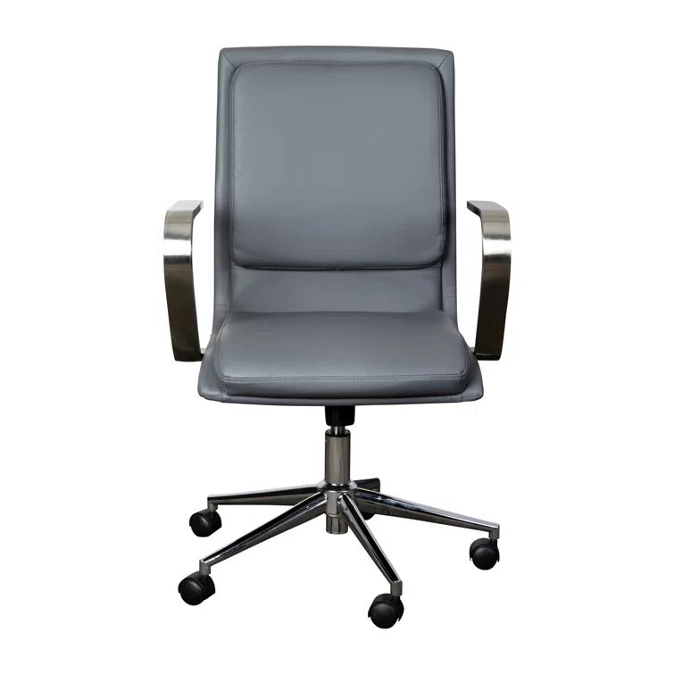 Flash Furniture Mid-Back Designer Upholstered Swivel Executive Office Chair with Armrests