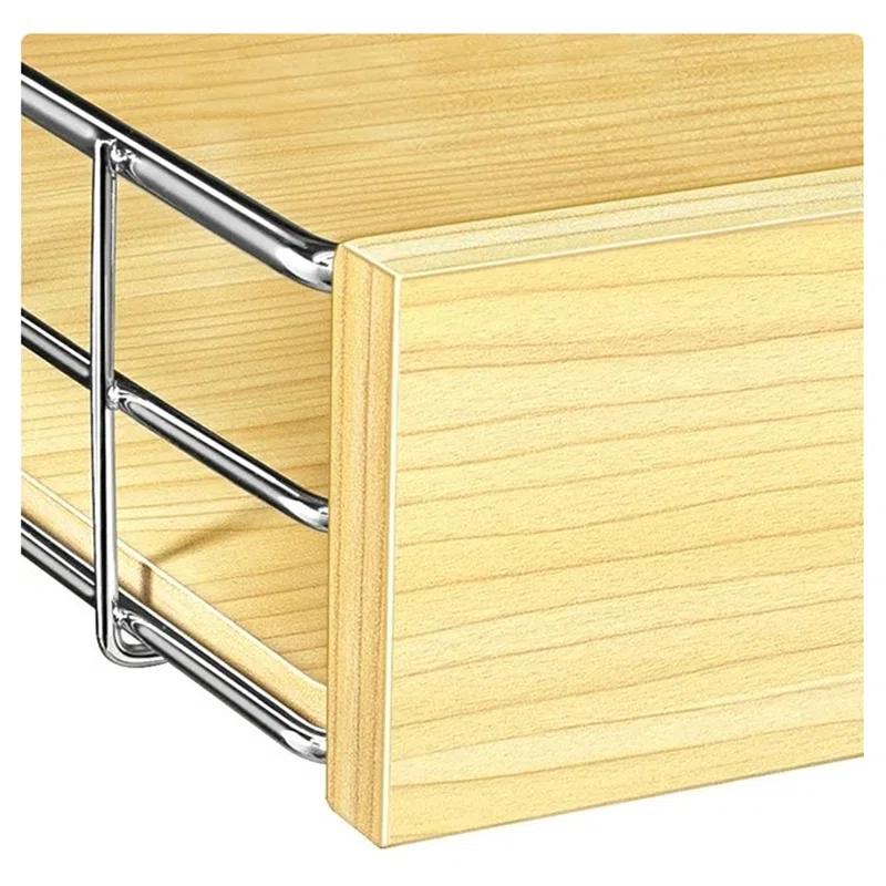LYNK PROFESSIONAL® Select Pull Out Cabinet Organizer for Kitchen Cabinets, Wood and Chrome