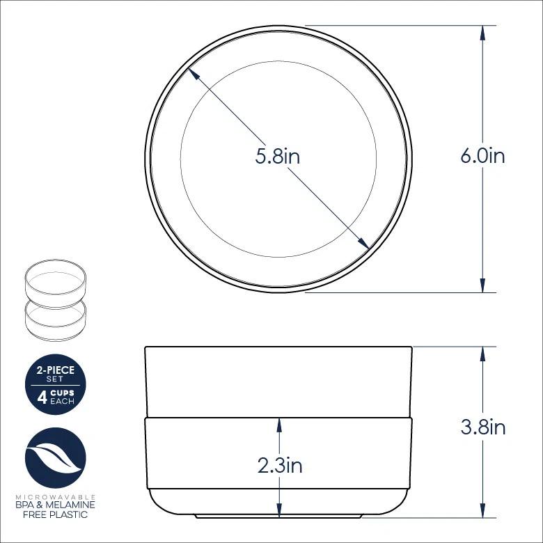 Nordic Ware Soup/Salad Bowls (Set of 2)