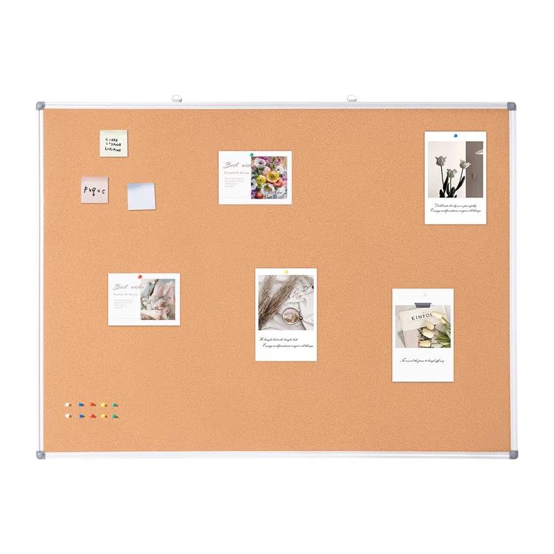 Stellweilan Tessberg 48"x36" Large Cork Board – Wall-Mounted Bulletin Board with Pin Board – Perfect for School, Home, Office