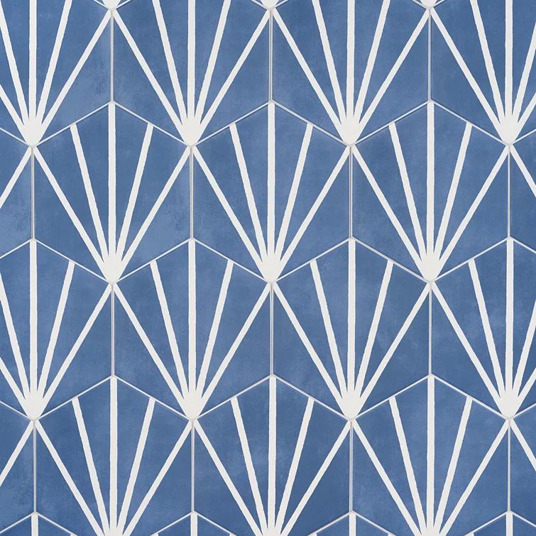 GeoHex Deco 8" Hexagon Matte Porcelain Floor and Wall Tile (9.03 Sq. Ft. / Case)