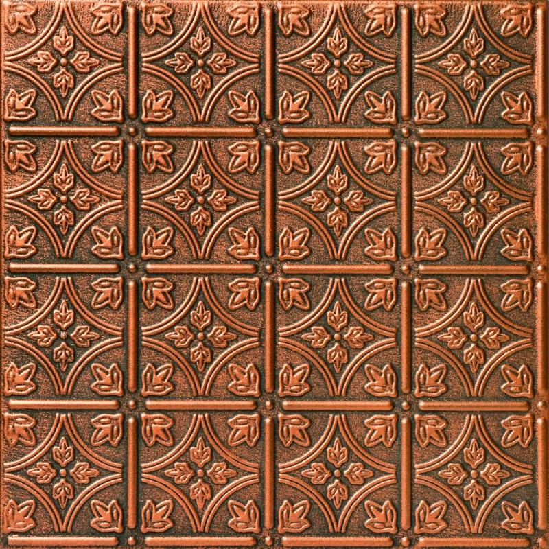 Emma's Flowers 1.64 ft. x 1.64 ft. Glue-Up Polystyrene Ceiling Tile (Set of 48)