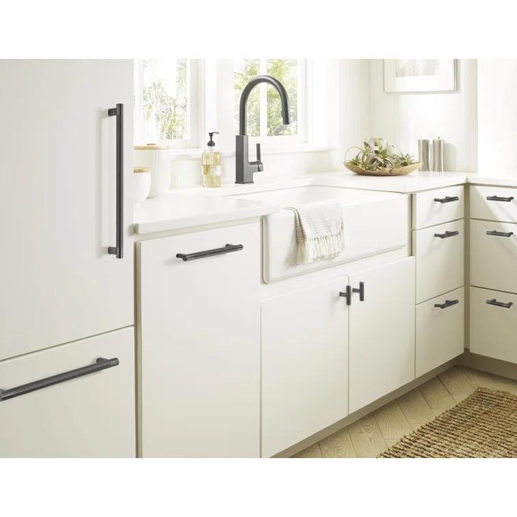 Amerock Bronx 12-5/8 inch (320mm) Center-to-Center Gunmetal Cabinet Pull